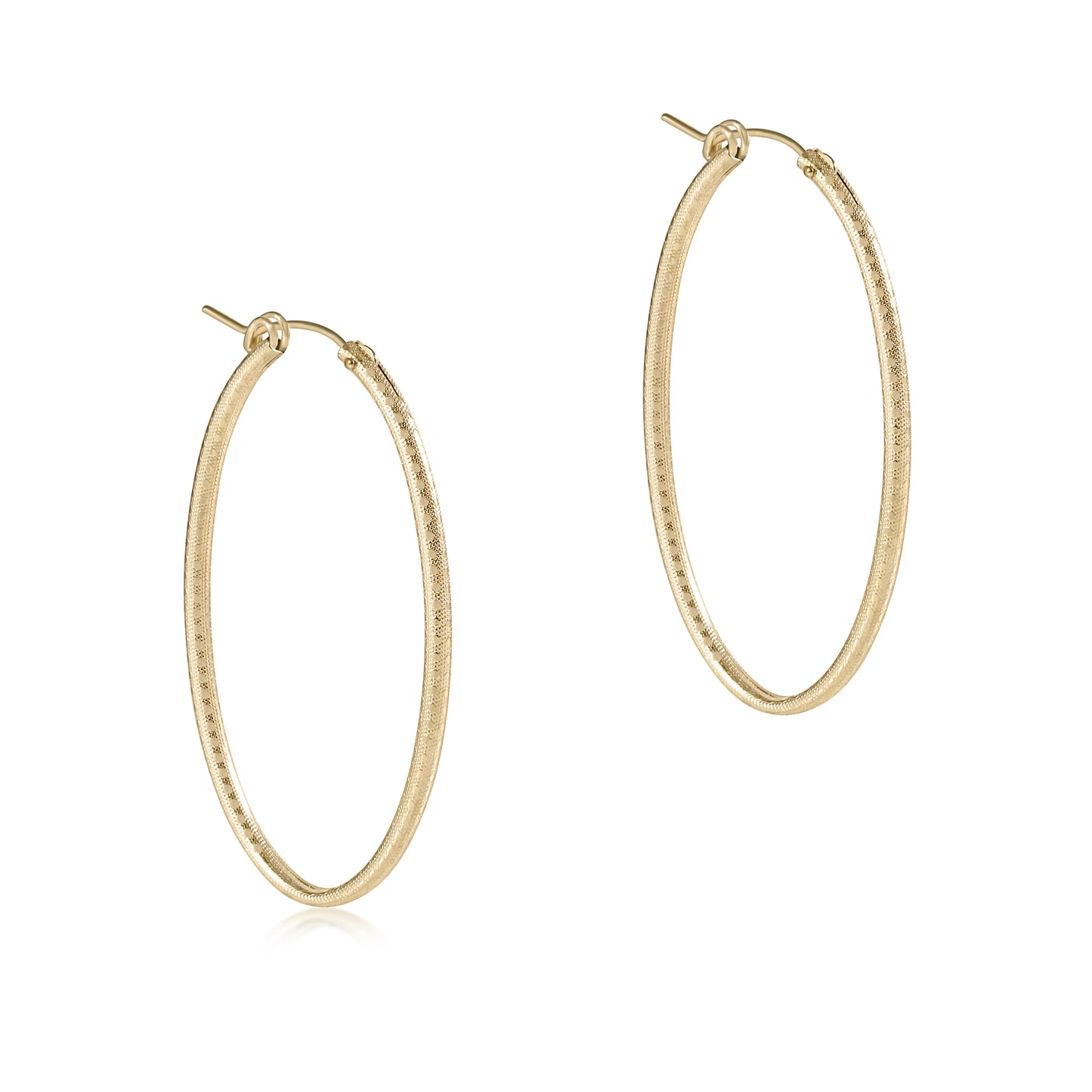 Oval Gold 2" Hoop Earring - Beau Outfitters