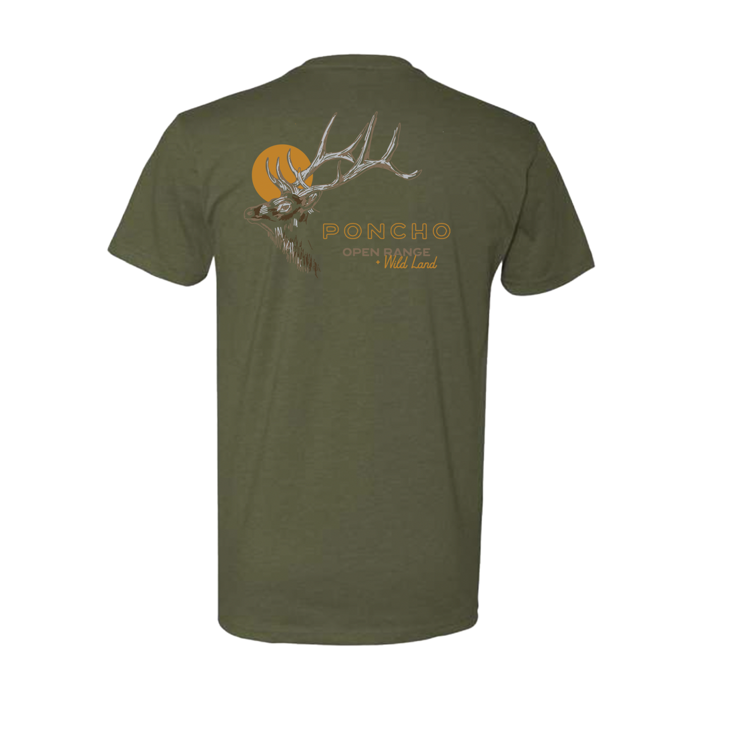 Elk And Moon SS T-Shirt Green