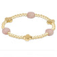 SS25 Gemstone Signature Cross Admire Gold Pattern 3mm Bead Bracelet