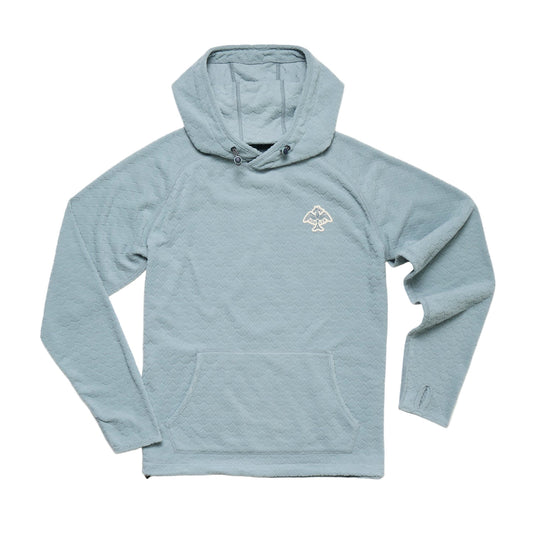 Palo Duro Fleece Hoodie Mountain Grid Iron Blue