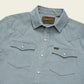 Banning Corduroy Snapshirt Iron Blue