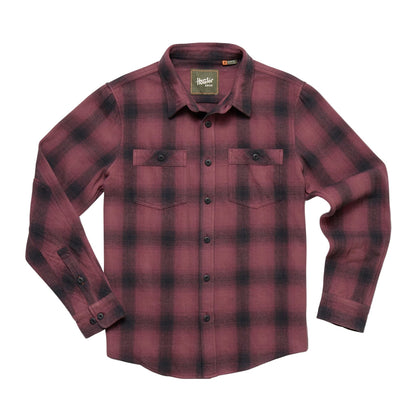 Rodanthe Blanket Flannel Shirt Emmett Plaid Plum Wine