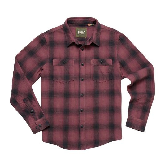 Rodanthe Blanket Flannel Shirt Emmett Plaid Plum Wine