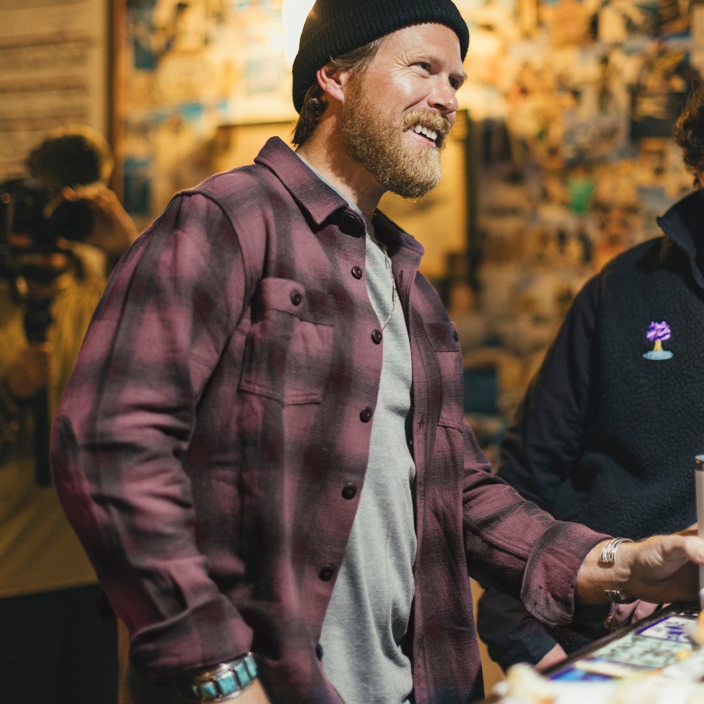 Rodanthe Blanket Flannel Shirt Emmett Plaid Plum Wine