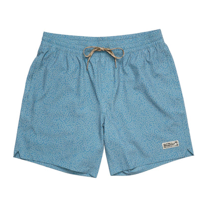 Deep Set Boardshorts Pond Patterns Iron Blue