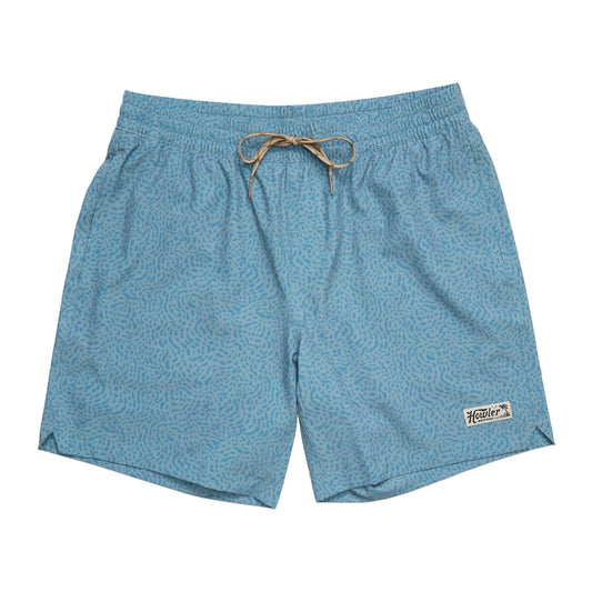 Deep Set Boardshorts Pond Patterns Iron Blue