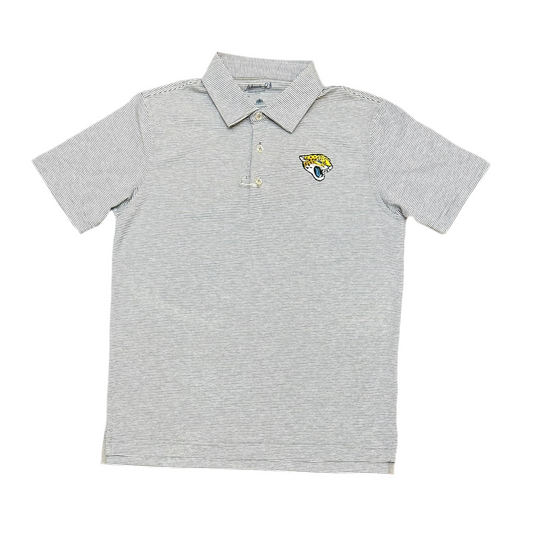 Youth Jaguars Lyndonn Striped Polo Charcoal