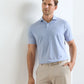 Albatross Diamond Cotton-Blend Piqué Polo Dusk Blue