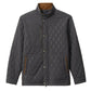 Juno Quilted Snap Jacket Dark Gray