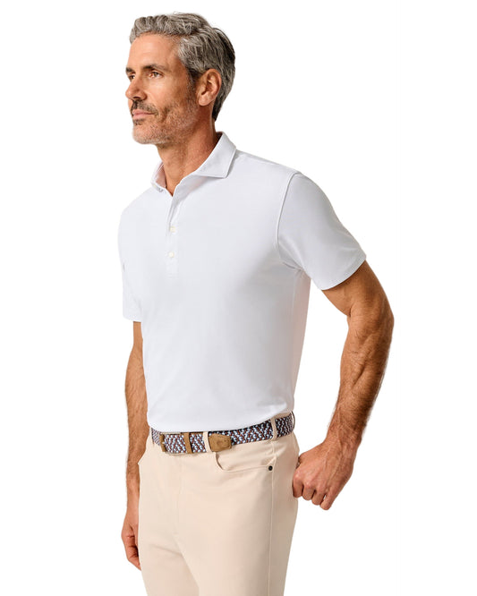 Clegg Performance Mesh Polo White