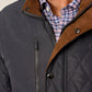 Juno Quilted Snap Jacket Dark Gray