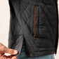 Juno Quilted Snap Jacket Dark Gray