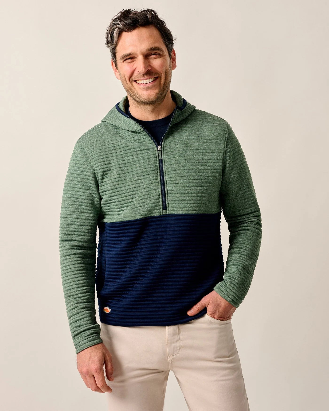 Werner Hooded 1/2 Zip Pullover Navy