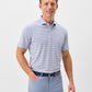 Cruz Stripe Mesh Polo Navy Viola