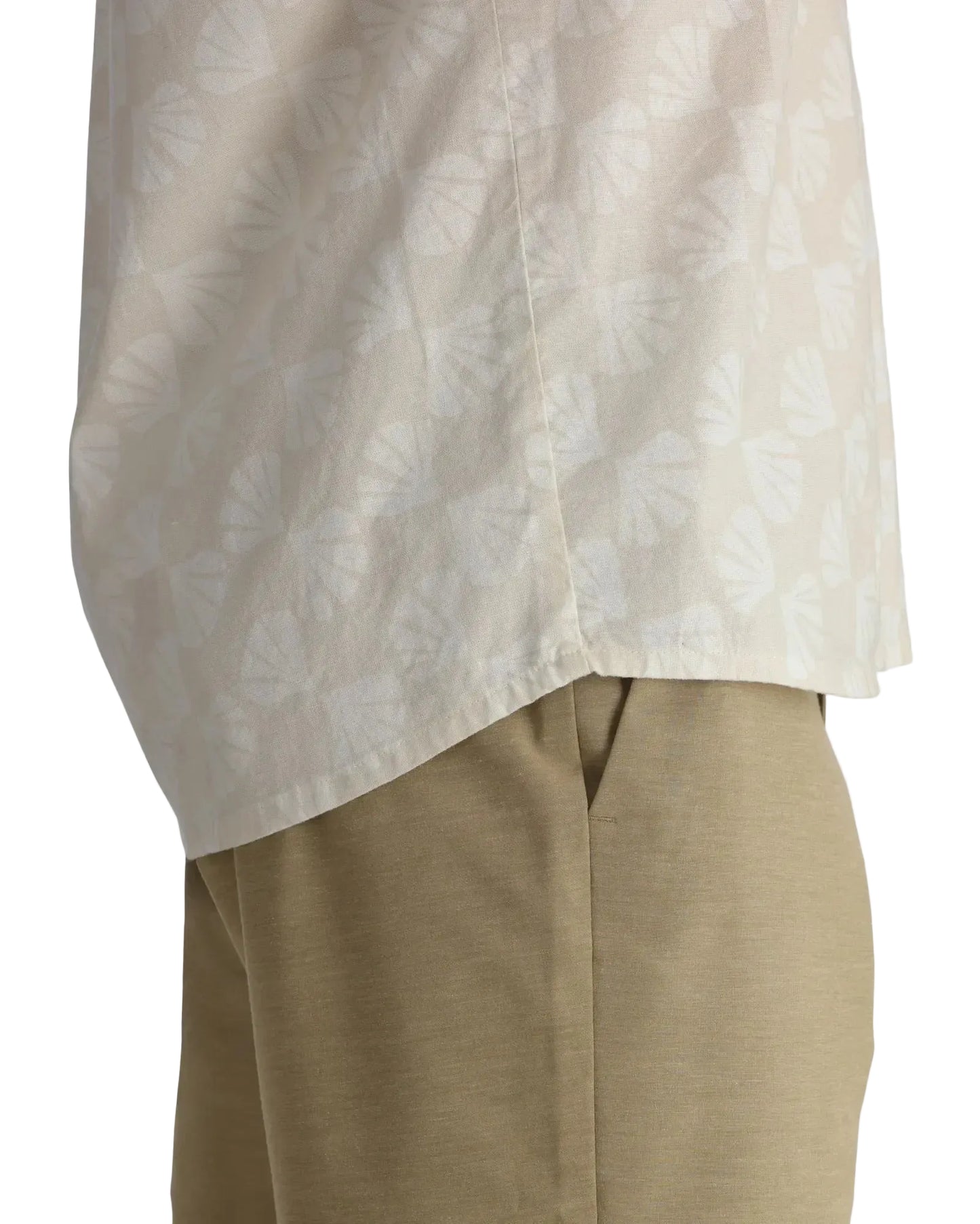 Harbor SS Shirt Sea Scallop Print Birch