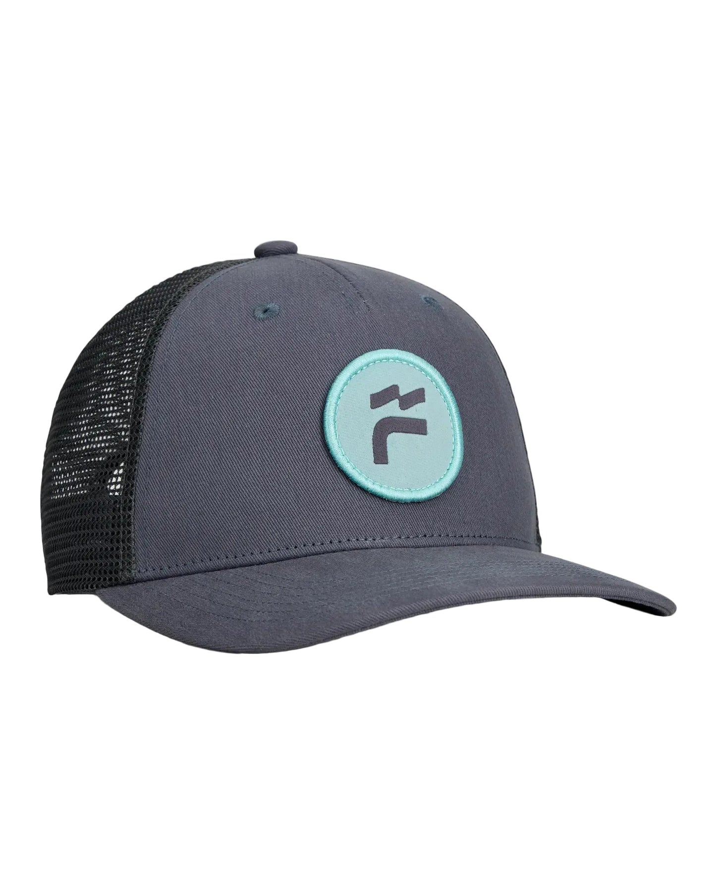 Brand Flag Trucker Hat Slate Blue
