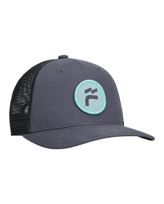 Brand Flag Trucker Hat Slate Blue