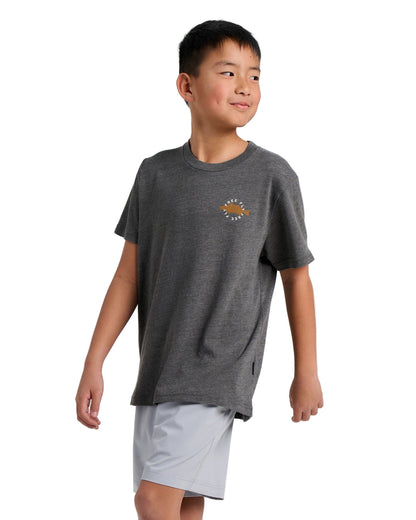 Youth Camo Redfish SS T-Shirt Black Sand
