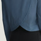 Ws Bamboo Shade Crossover LS Shirt Pacific Blue