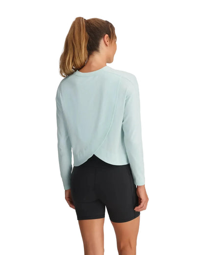 Ws Bamboo Shade Crossover LS Shirt Tropic Sea