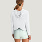 Ws Bamboo Shade Crossover Hoodie Bright White