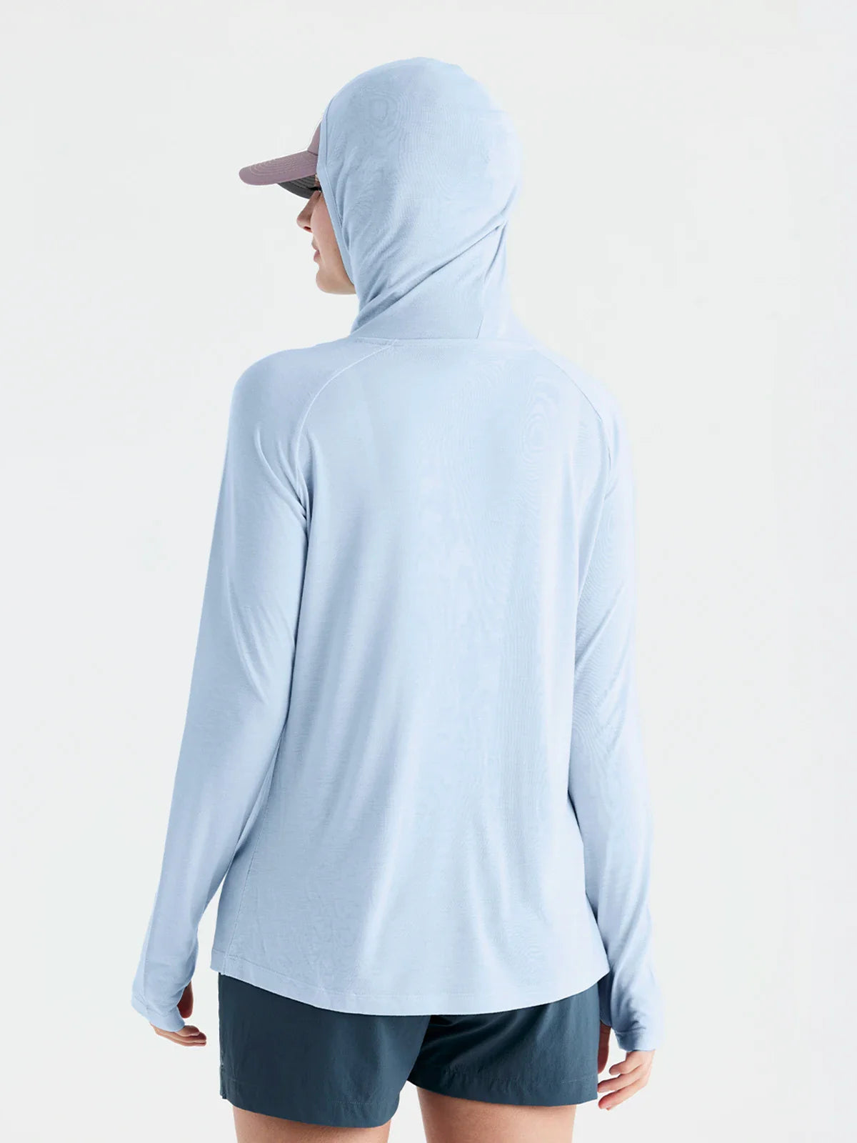 Ws Bamboo Lightweight Hoodie II Clear Sky