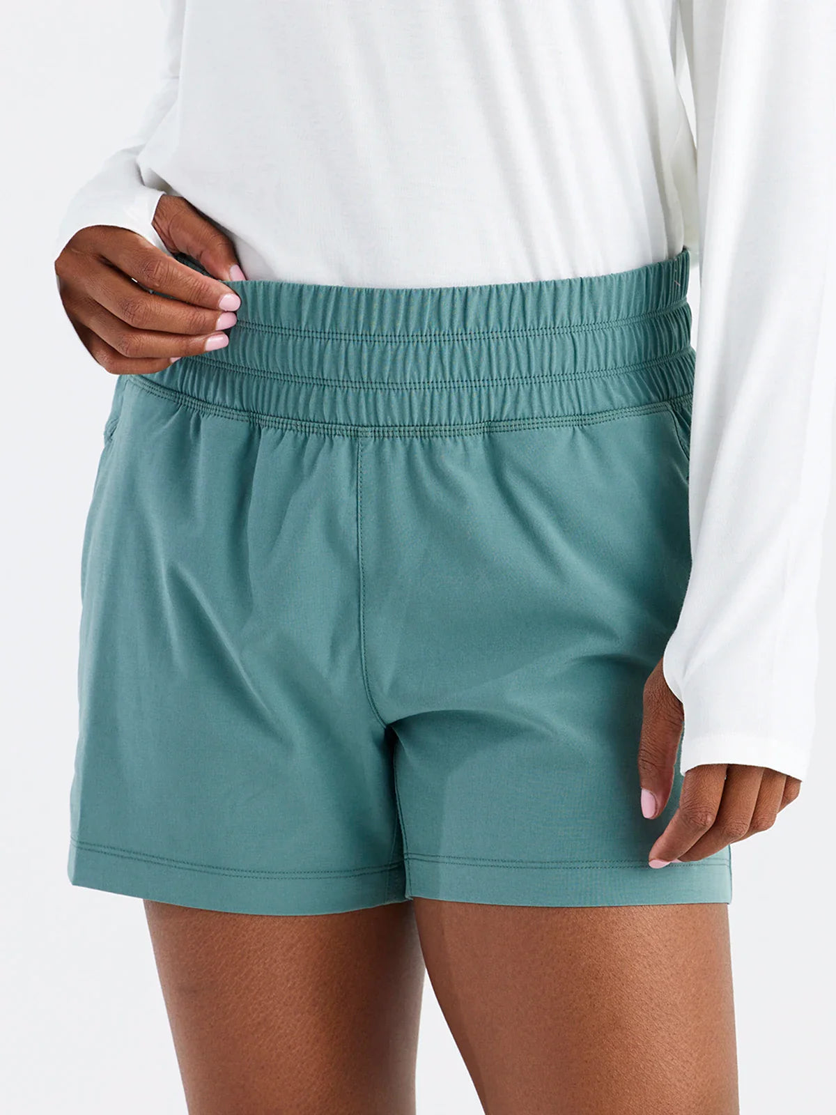 Ws Pull On Breeze Short Sabal Green