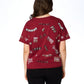 Ws FSU Sequin Spirit Tee Garnet - Beau Outfitters