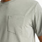 Bamboo Flex SS Pocket Tee Hthr Agave Green