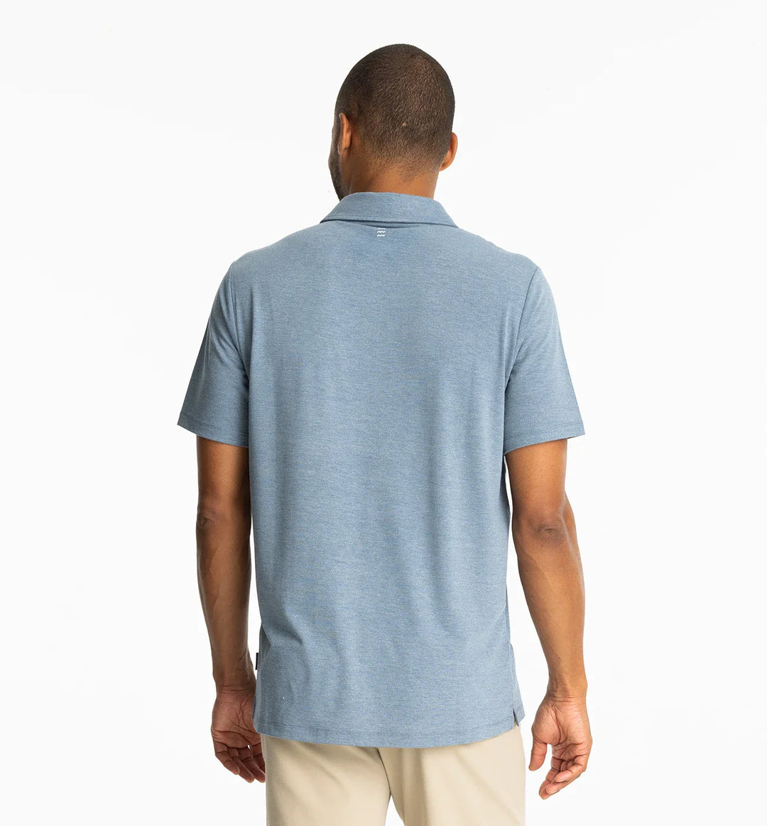 Bamboo Flex Polo II Heather Deepwater
