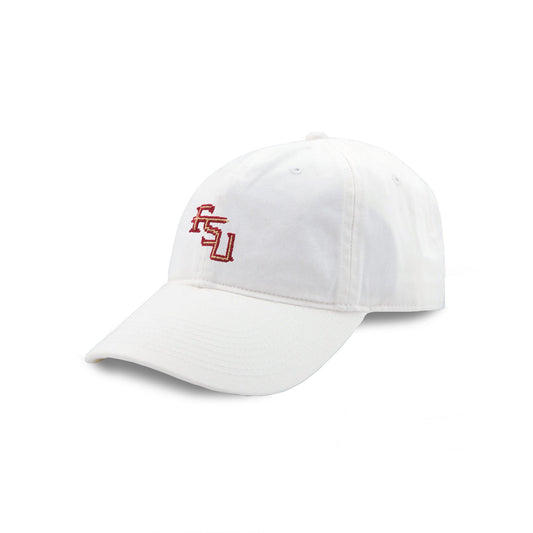 Florida State University Needlepoint Hat White
