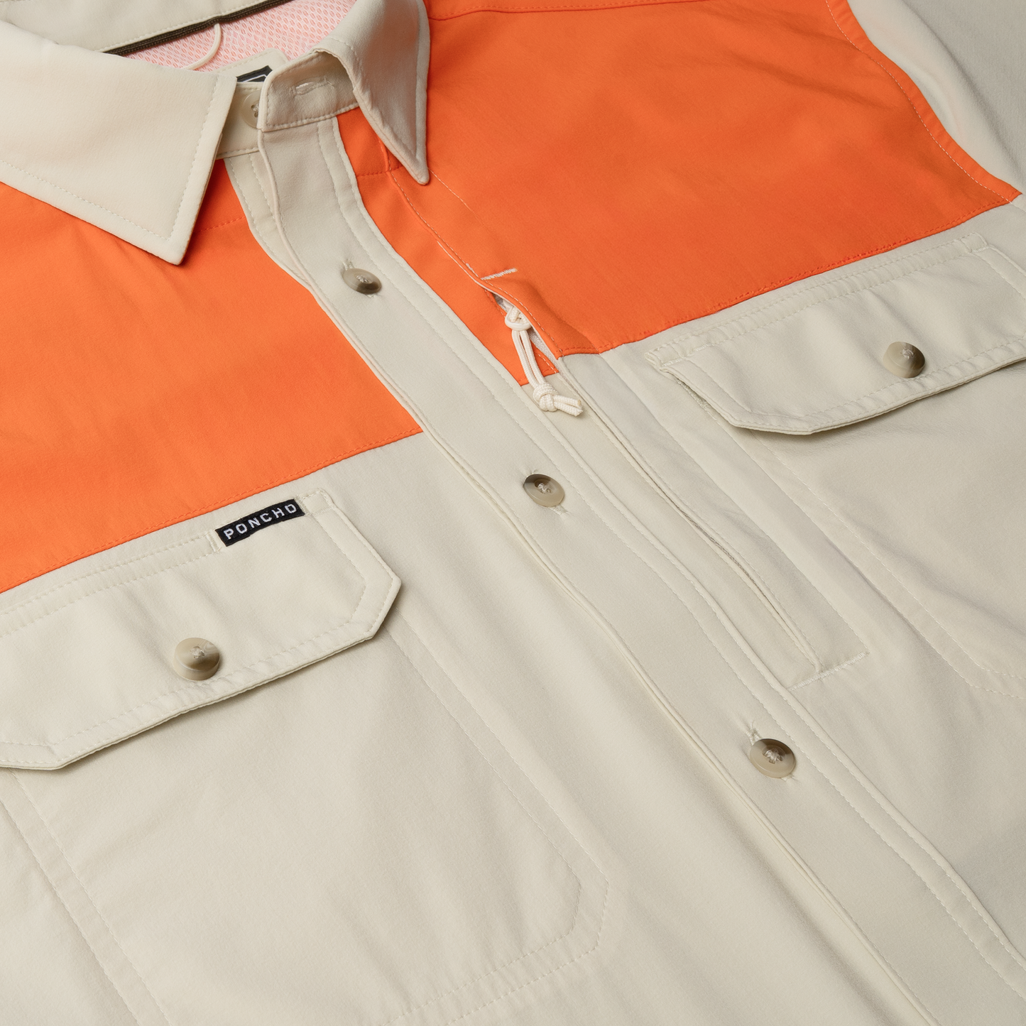 The Hebbronville LS Original Shirt Reg Fit Tan/Blaze