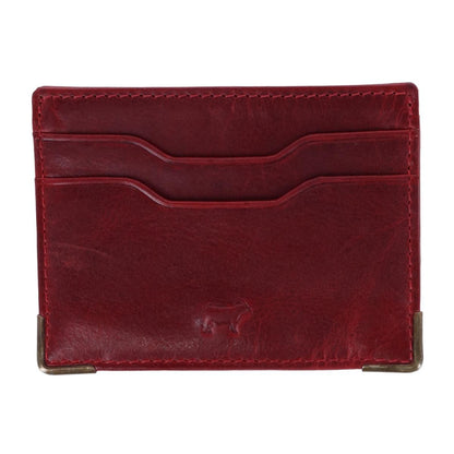 William Front Pocket Card Case Red