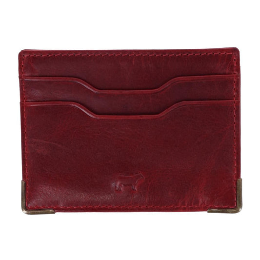 William Front Pocket Card Case Red