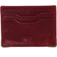 William Front Pocket Card Case Red
