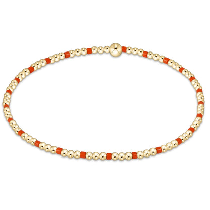 Gameday Hope Sincerity Pattern 2mm Bead Bracelet
