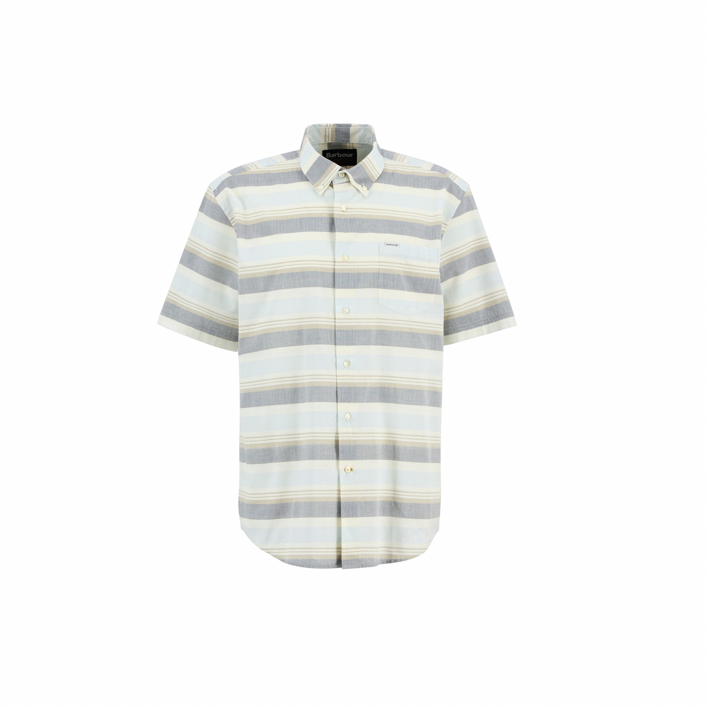 Chathill Striped SS Shirt Navy