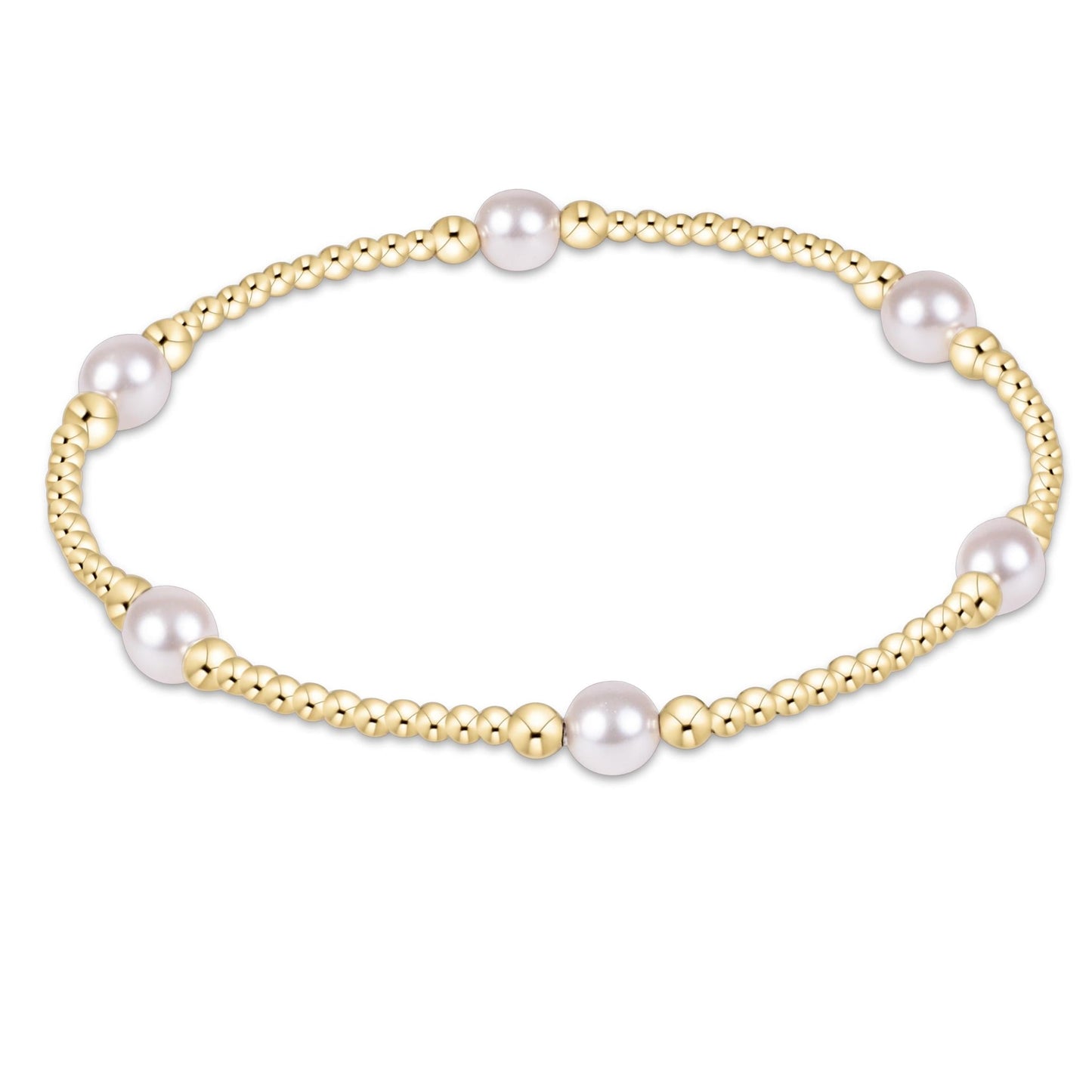 Purpose Pearl 5mm Gold Bracelet