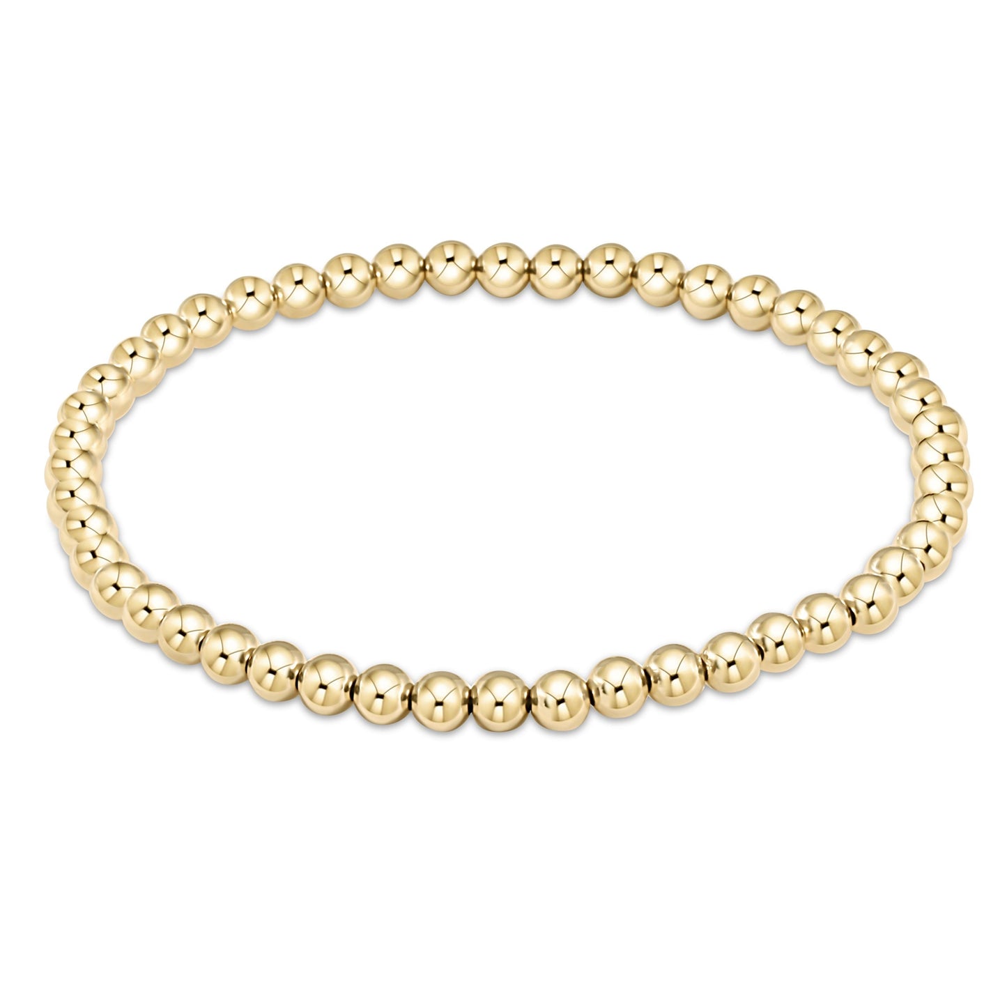 Classic Gold 4mm Bead Bangle