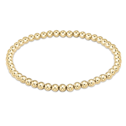 Classic Gold 4mm Bead Bangle