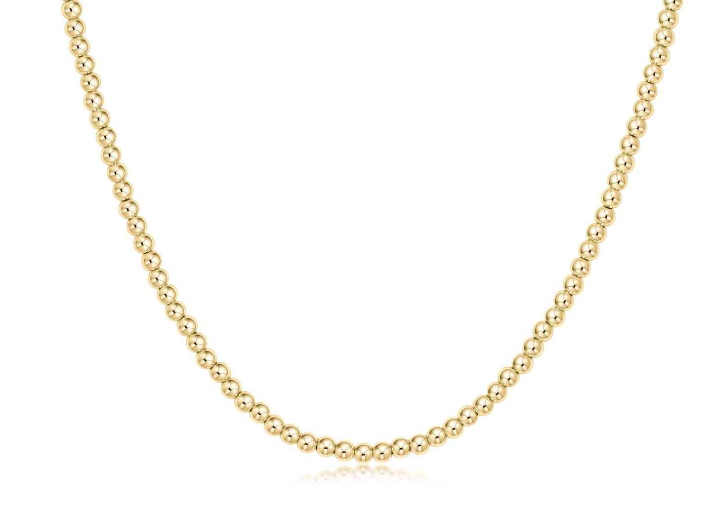 Beaded Choker Classic Gold 3mm
