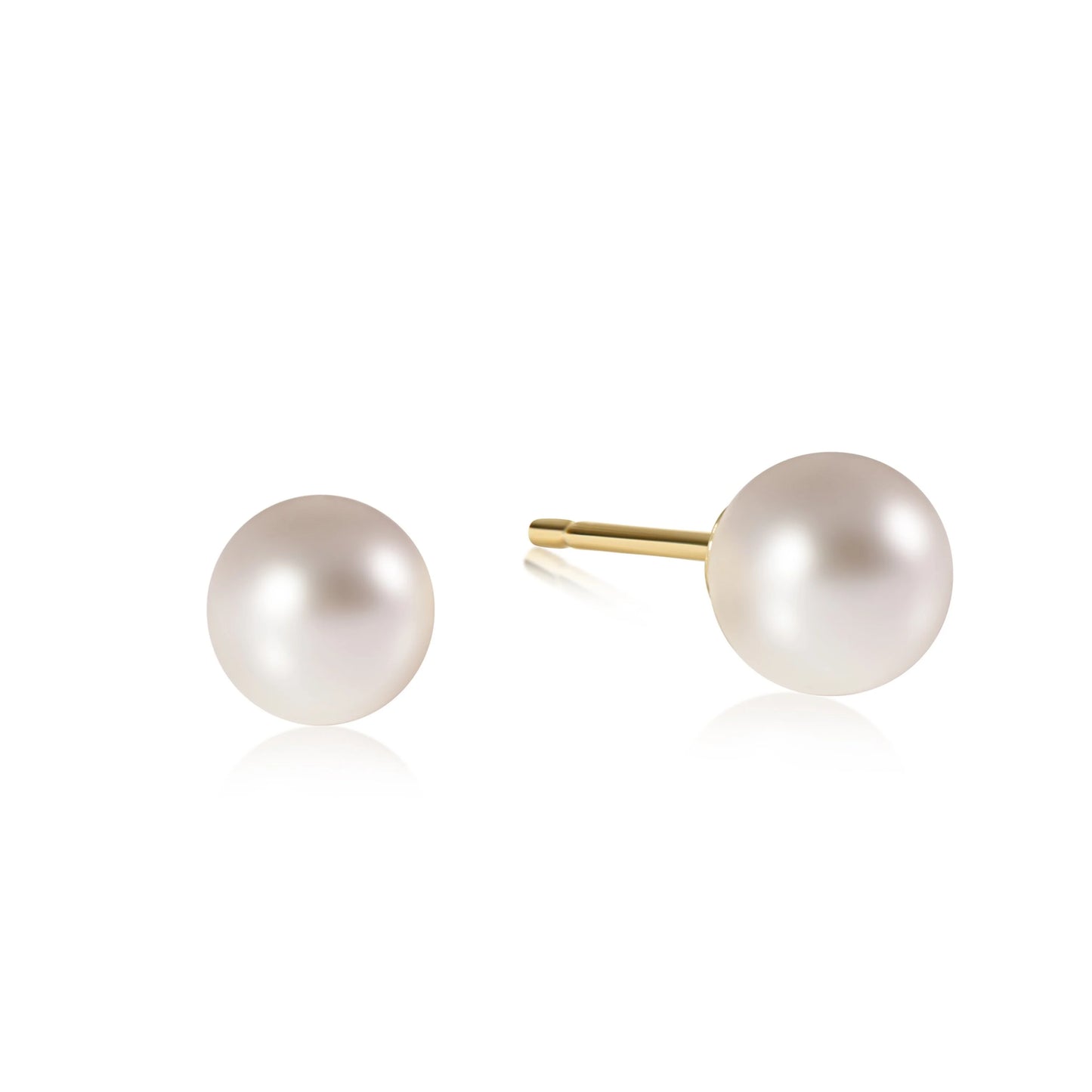 Classic 8mm Ball Stud Earring Pearl