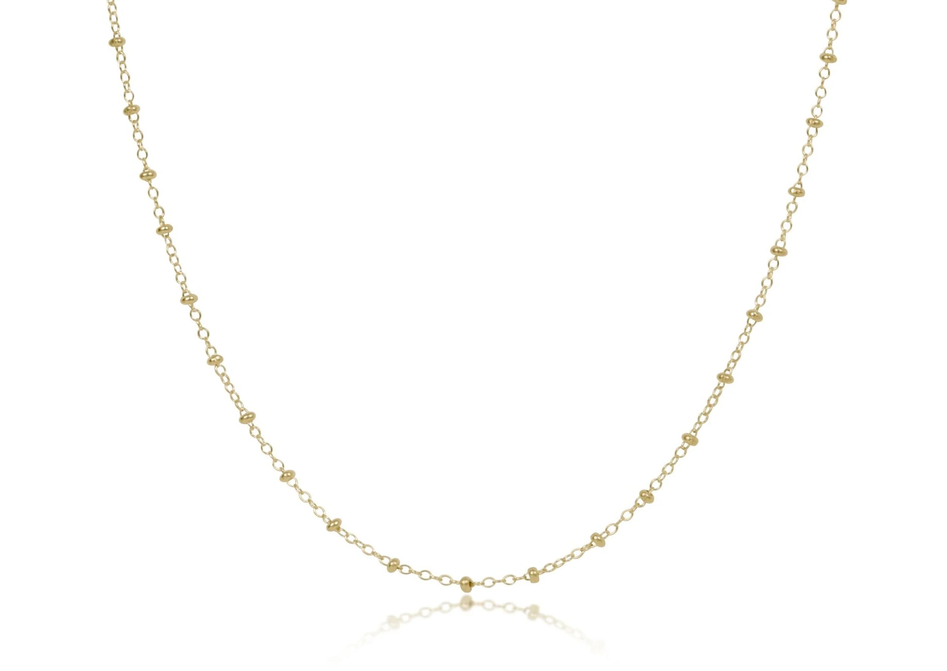 15" Choker Simplicity Chain Gold 2mm - Beau Outfitters