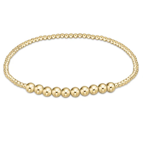 Classic Gold Beaded Bliss 2mm Bead Bracelet - Beau Outfitters