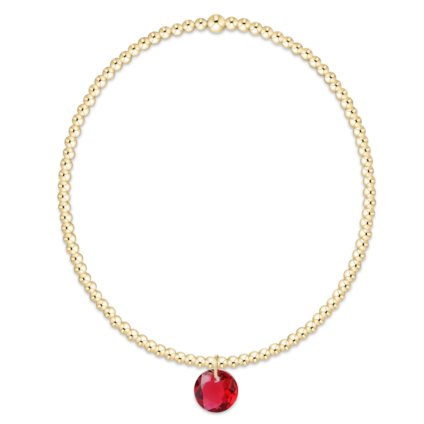 Classic Gold 2mm Bracelet Reflection Small Charm