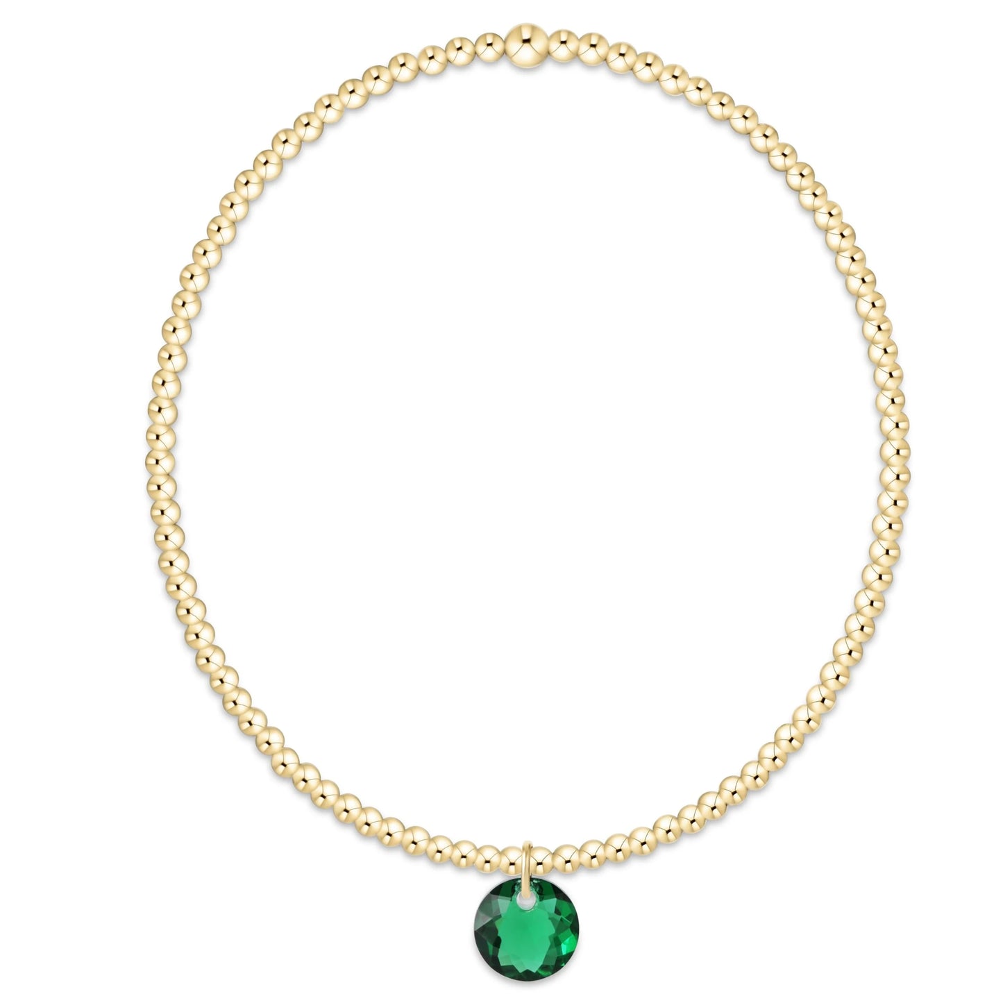Classic Gold 2mm Bracelet Reflection Small Charm