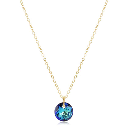 16" Gold Necklace Reflection Small Charm