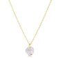16" Gold Necklace Reflection Small Charm