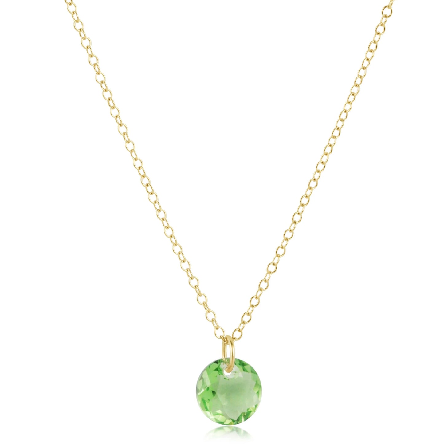 16" Gold Necklace Reflection Small Charm