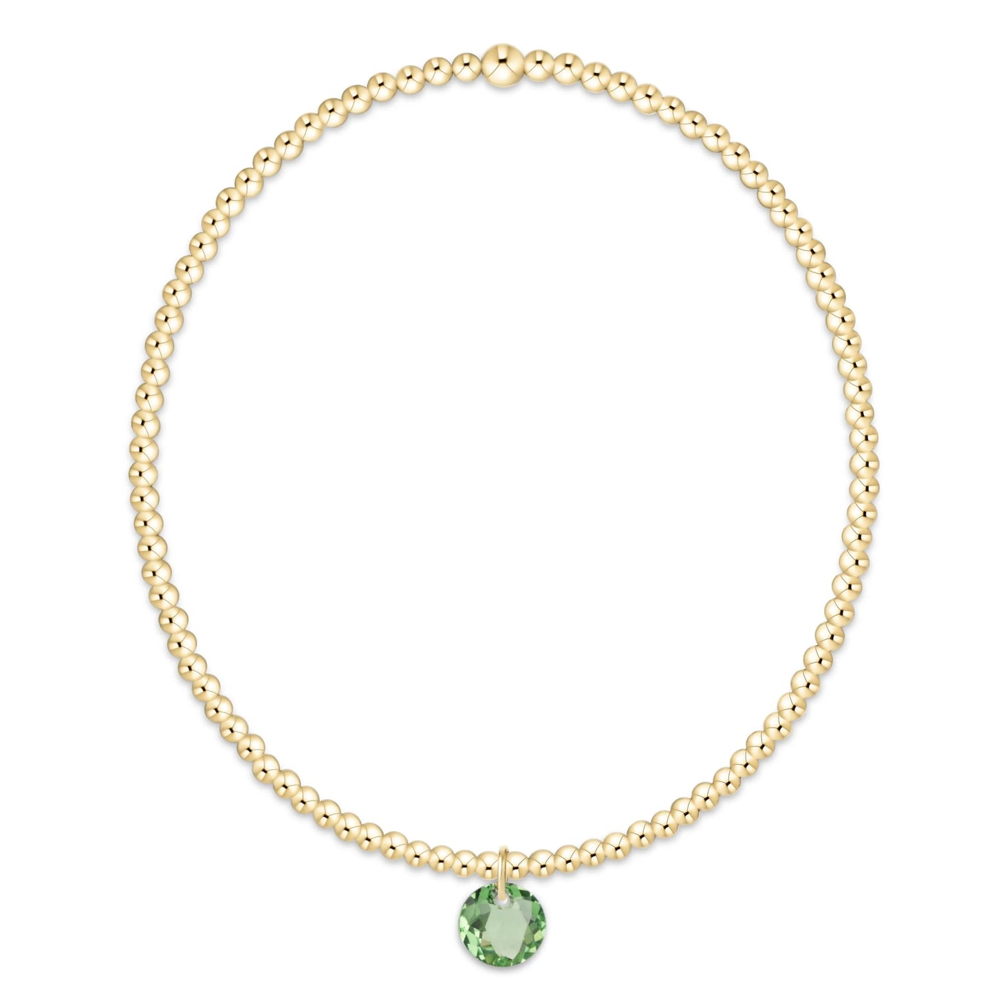 Classic Gold 2mm Bracelet Reflection Small Charm